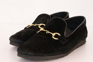 【中古】 COOTIE メンズレザーシューズ 8 COOTIE/RAZA BIT SHOES/スウェードスリッポン/8/黒 ブラック