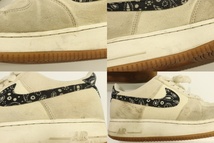 【中古】 NIKE メンズスニーカー 27.5cm AIR FORCE 1 PAISLEY NIKE 27.5cm 白 ホワイト ロゴ_画像4