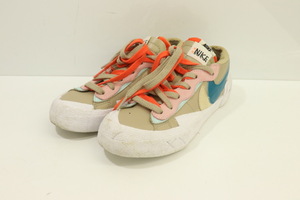 【中古】 NIKE レディーススニーカー 24cm REED NIKE x sacai x KAWS 24cm ベージュ 肌色 ロゴDM7901-200