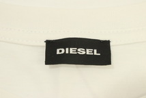 【中古】 DIESEL メンズTシャツ - ヴィンテージロゴ クルーネック 半袖 Tシャツ DIESEL - 白 ホワイト ワッペン_画像3