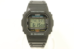 【中古】 CASIO メンズ腕時計 - G-SHOCK メンズ腕時計 CASIO - 黒 ブラック ロゴ DW-5600E