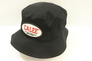 【中古】 CALEE メンズハット - Wappen & Embroidery bucket hat CALEE - 黒 ブラック ワッペン