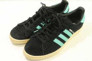 【中古】 WIND AND SEA x ATMOS x adidas メンズスニーカー 26.5cm ORIGINALS CAMPUS 80S CORE BLACK 26.5cm