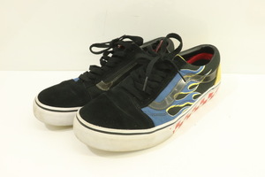 【中古】 VANS メンズスニーカー 28.5cm HIGH MIX COLLECTION OLD SKOOL VANS 28.5cm 黒 ブラック プリント