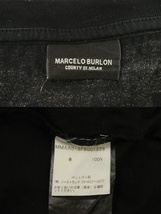 【中古】 MARCELO BURLON メンズTシャツ - フェザープリントカットソー MARCELO BURLON - 黒 ブラック プリント_画像3