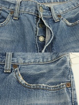 【中古】 LEVIS メンズデニムパンツ W31×L31 501 デニムパンツ LEVIS W31×L31 インディゴブルー 藍 ダメージ加工_画像4