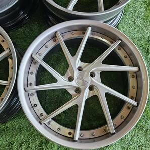 HYPER FORGED 21インチ WORK 純正 PCD 112 8.5J 10J 4本セット Benz Audiの画像5