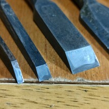 追入鑿 1〜寸2 狐 　検】 鑿 のみ ノミ 大工 大工道具 宮大工 職人 在銘 chisel きつね キツネ DIY _画像4