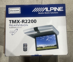 アルパイン TMX-R2200 10.2型ワイドVGA LED液晶フリップダウンモニター (リアビジョン) カラー：シルバー