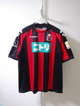 Kappa Jリーグ コンサドーレ札幌 半袖ユニフォーム 2008 HOME 赤 黒 メンズ O カッパ サッカー_画像1