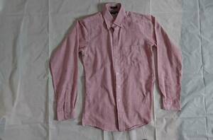 * prompt decision * GANTS long sleeve shirt Vintage Europe border pink Vintage 