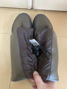  unused kiukiu rain boots boots size LL Brown folding pa Cub ru long light outdoor Raver boots K35 regular price 5,400 jpy tax-excluded 