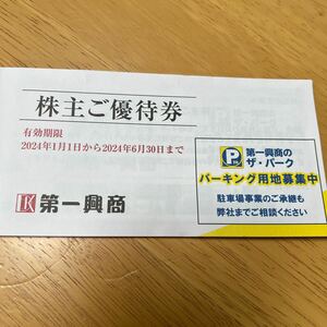 第一興商 株主優待券　5,000円分(500円券×10枚) 2024年6月30日まで 株主ご優待券 ビッグエコー BIG ECHO