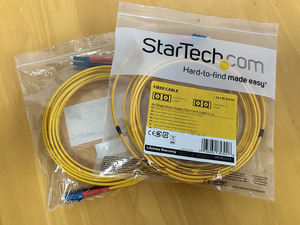 ネットワークオーディオに最適。Startech スターテック　高音質オプティカルLANケーブル　4m 2本セット！　動作品