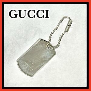 GUCCI Gucci silver 925 s925 plate key holder dog tag charm brand charm pendant top necklace 