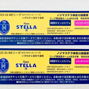 ノジマステラ神奈川相模原 サッカーチケット　2023-24 WEリーグ