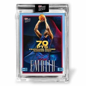 Joel Embiid 2023-24 TOPPS NOW Basketball Card JE-1 NBAカード ジョエル・エンビード　　