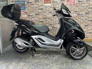 [ rare new model old age style vehicle inspection "shaken" attaching! side car attaching registration . usual license specification easy!]PIAGGIO Piaggio MP3 Yourban300 beautiful car best condition animation inspection Gilera foko trike 