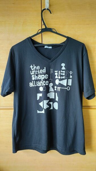 【GU gu ジーユー】メンズ Tシャツ　XL LL 黒　ブラック　半袖