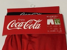 福助 Coca-Cola コカ・コーラ ロング ボクサーブリーフ LLサイズ 94-104cm レッド 展示未使用品_画像2