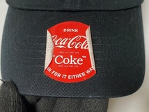 Coca-Cola コカ・コーラ CAP ローキャップ 帽子 ブラック 展示未使用品_画像9