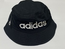 アディダス adidas 吸湿速乾 HAT ハット キャップ 帽子 ブラック 展示未使用品_画像1