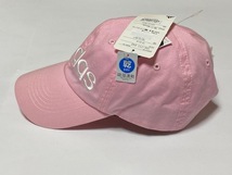 アディダス adidas 吸湿速乾 ADJUSTABLE CAP ローキャップ 帽子 ピンク ② 展示未使用品_画像3
