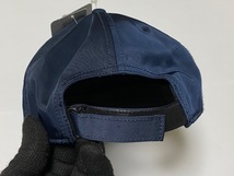 アディダス adidas 吸湿速乾 ADJUSTABLE マジックテープ CAP ローキャップ 帽子 ネイビー 化繊（ポリエステル）素材 展示未使用品_画像5