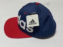 adidas アディダス SNAPBACK スナップバック 吸湿速乾 Cap キャップ 帽子 ネイビー/レッド 展示未使用品_画像3