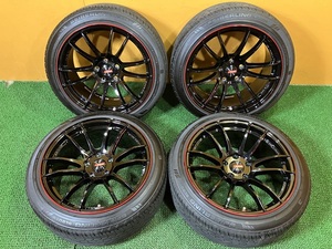 No.588　レイズ　RAYS　グラムライツ　GL-57XTREME　18ｘ8.5Ｊ　5Ｈ　PCD114.3　2022年製　22/45R18　タイヤ付き　160サイズｘ4本