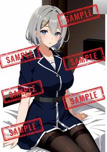 【高画質】A4サイズ イラストポスター 浜風　艦これ　艦隊これくしょん　光沢紙 高品質インク81