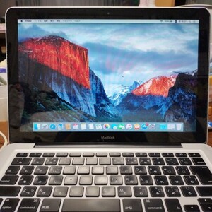 Mac Book 13インチ2008年製 動作確認品　　　　　　バッテリー　今すぐ交換　という表示あり現在の所、100％まで充電さる Apple