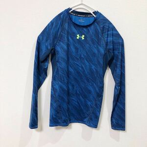 ★アンダーアーマー UNDER ARMOUR 長袖 コンプレッション インナー ブルー系 Mサイズ ヒートギア 