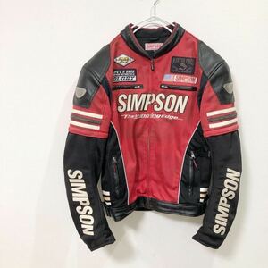 シンプソン SIMPSON メッシュジャケット バイクウェア 3Lサイズ レッド系