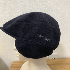 モンベル mont-bell クリマツイード ハンティングキャップ ハンチング 帽子 ネイビー メンズ Lサイズ 1108442