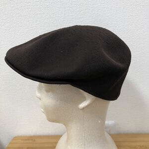 90’s カンゴール KANGOL ハンチング 帽子 ブラウン Lサイズ イギリス製