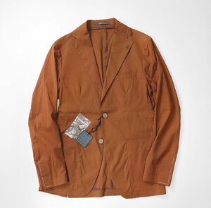  unused * TAGLIATORE Tagliatore * DAKAR stretch liyo cell 2B tailored jacket 42 size Brown lowering . attaching 1 jpy *DF11