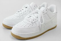 美品★ NIKE ナイキ ◆ AIR FORCE 1 '07 WHITE GUM (DJ2739-100) 白 26cm スニーカー 靴 ◆ZZ2_画像1