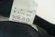 Yohji Yamamoto Pour Homme ◆ ウールギャバ 2プリーツ テーパード パンツ Sサイズ 黒 スラックス ヨウジヤマモト ◆DF16_画像8