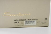 極美品★ SANTONI サントーニ ◆ MANOTA ダブルモンク スエード レザー ローファー UK4.5 (約23.5cm) グリーン ドレスシューズ 靴 ◆2/_画像10
