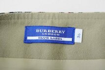 BURBERRY BLUE LABEL ◆ ノバチェック ボックスプリーツ スカート ベージュ サイズ36 ストレッチ 膝下丈 バーバリー ブルーレーベル ◆DF17_画像7