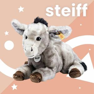 【新品】シュタイフ ロバ 33cm ファーストトイ ぬいぐるみ 誕生日プレゼント steiff こどもの日 人形 出産祝い