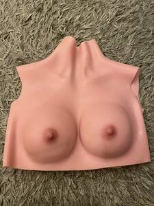 [Peikey] silicon bust woman equipment cosplay human work .. silicon . change equipment costume real . joting mochi . free size D cup gel filling * white .