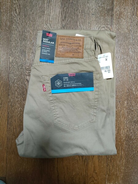 【新品未使用】Levi's リーバイス 505 REGULA STRETCH サイズ:W28 L32 COOL クール ベージュ