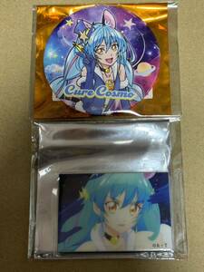 2 piece set all Precure exhibition can badge acrylic fiber magnet kyua Cosmo Uni 