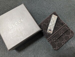 GUCCI グッチ マネークリップ シルバー 925 ブランド箱 保存袋