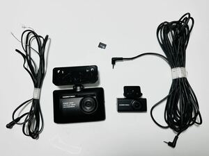 COMTEC ドライブレコーダー ZDR-015前後カメラ 16GB SDカード付 コムテック ZDR-015フロント+リアカメラ 動作OK