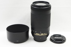 【適格請求書発行】美品 Nikon ニコン AF-P DX NIKKOR 70-300mm F4.5-6.3G ED VR APS-C フード付【アルプスカメラ】240503r