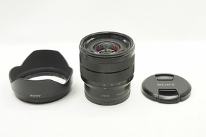 【適格請求書発行】良品 SONY ソニー E 10-18mm F4 OSS SEL1018 広角 ズームレンズ フード付【アルプスカメラ】240503f