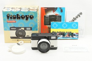 【適格請求書発行】美品 Lomography ロモグラフィー fisheye 35mmコンパクトフィルムカメラ 魚眼レンズ 元箱付【アルプスカメラ】240505b